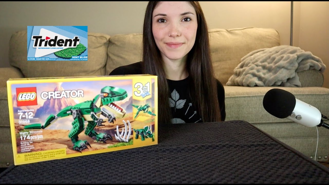 ASMR | armando un dinosaurio! 🦖 Legos y chicle #5