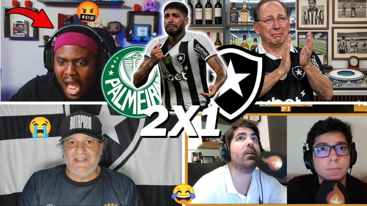 Reactions of outraged Botafogo fans - Total crisis | Palmeiras 2 x 1 Botafogo | Brazilian Champio...