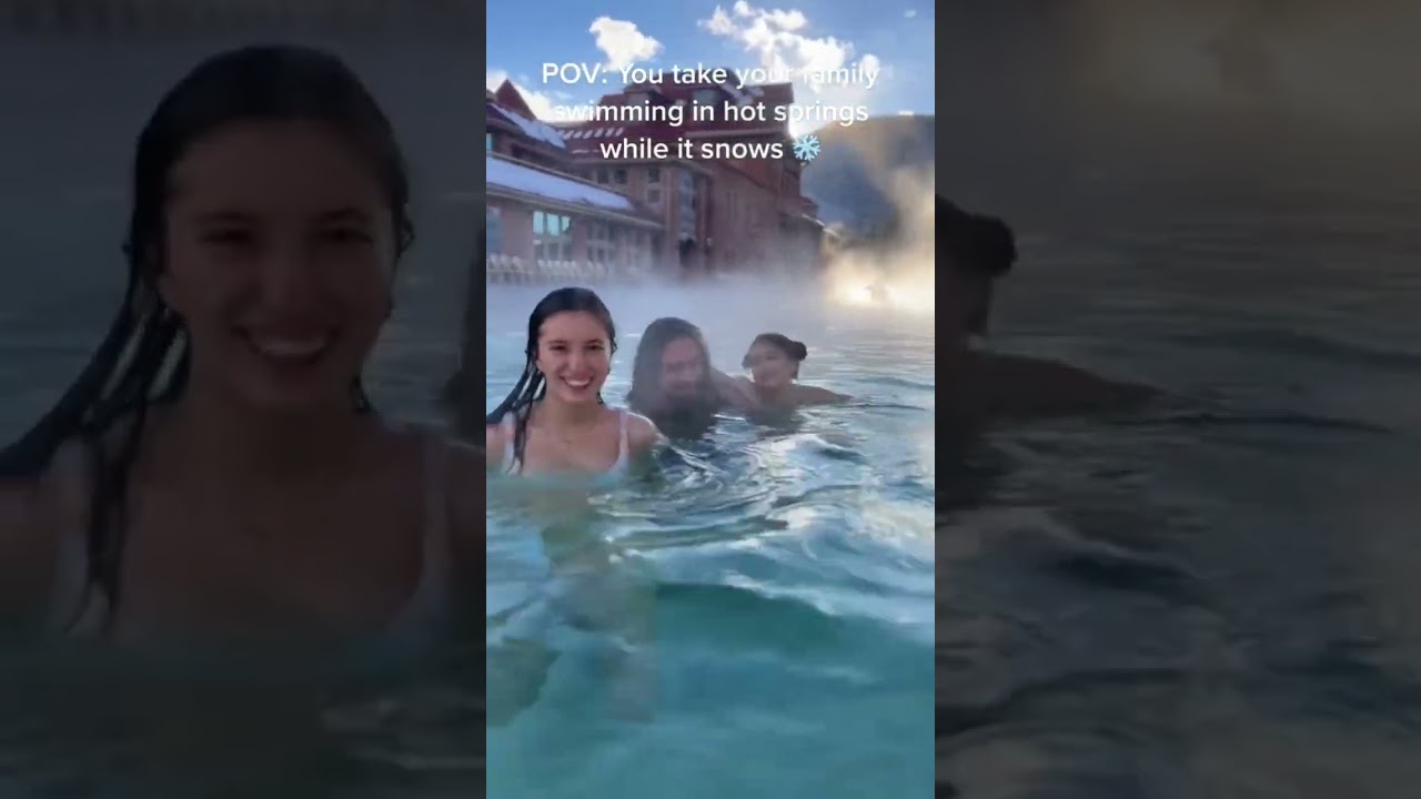 It&rsquo;s the worlds largest Hot Spring pool!? 😱 #travelfamily #shorts #travel