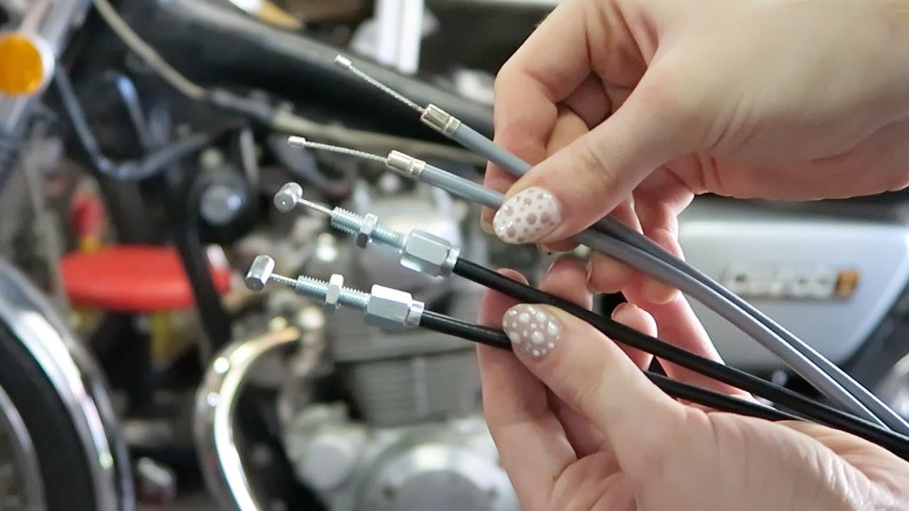 Throttle Cable Replacement on my 1975 Honda CB200 // Becky Stern