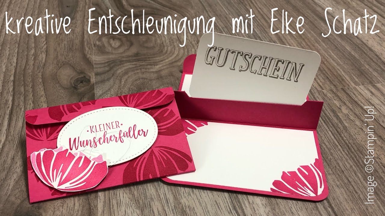 Gutschein-Karte für eine Gutscheinkarte mit Stampin' Up!