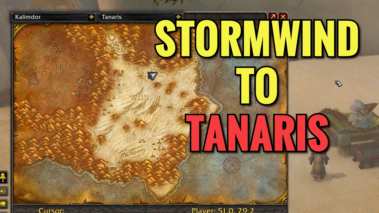 How To Get To Tanaris From Stormwind/Ironforge (WoW Classic)