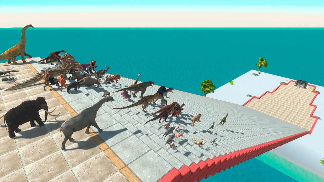 Giant Stairs Tournament - Animal Revolt Battle Simulator