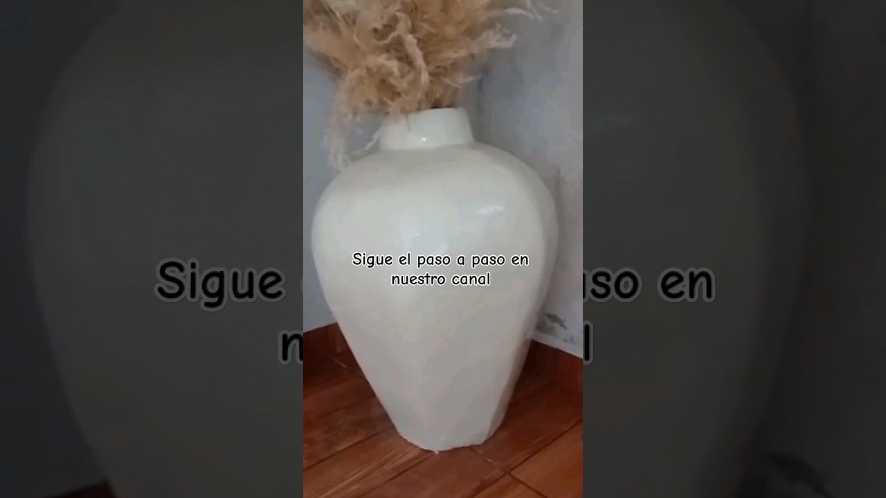 C&oacute;mo hacer jarr&oacute;n con CART&Oacute;N y YESO #hazlotumismo #diy #jarrones
