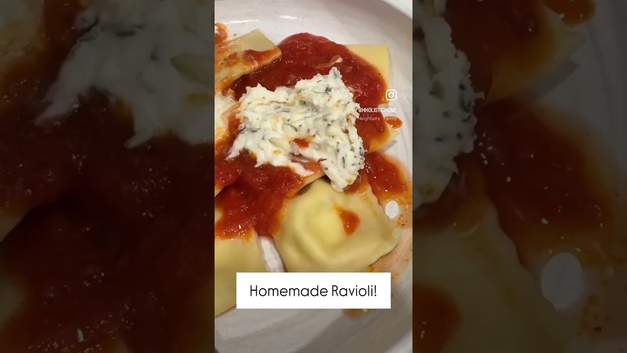 Homemade ravioli for the first time! #homestead #holisticmom