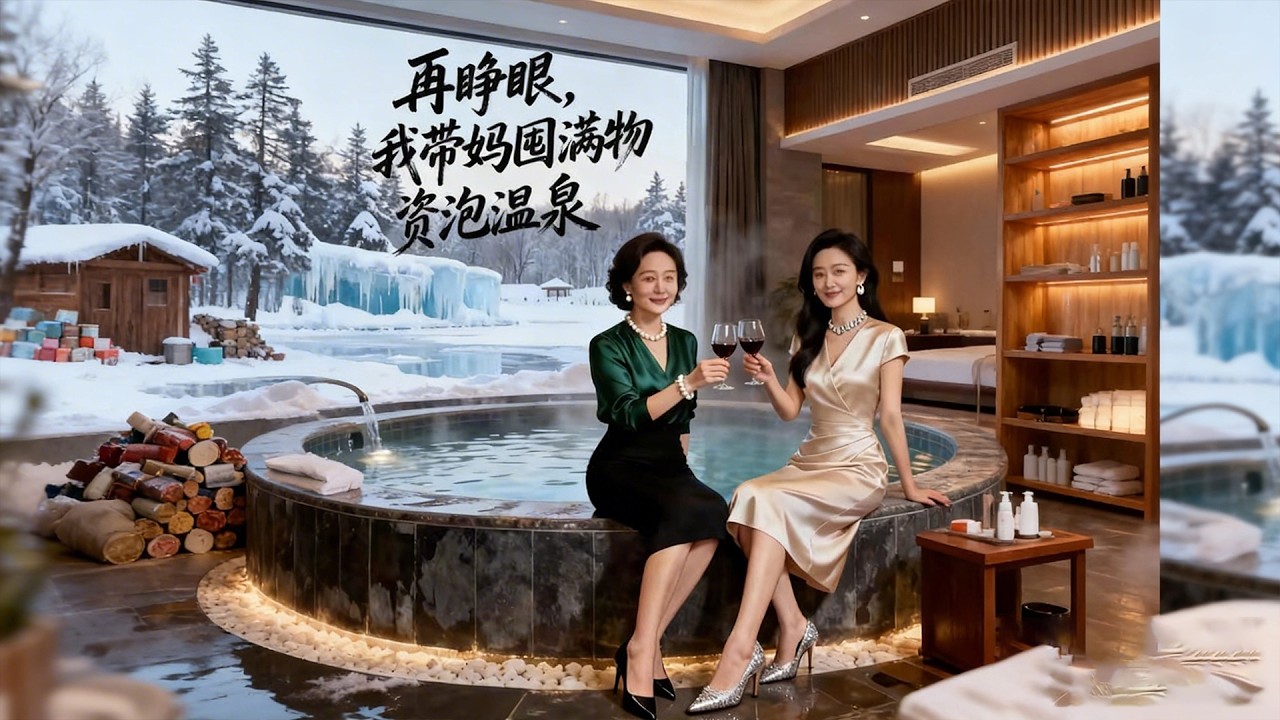 【AI末日回憶錄】《再睜眼，我帶媽囤滿物資泡溫泉》重生後母女果斷賣房，砸錢改造荒郊溫泉酒店。極寒降臨，她們溫暖度日，看仇人自相殘殺。#ai #末日 #重生 #AI末日回憶錄