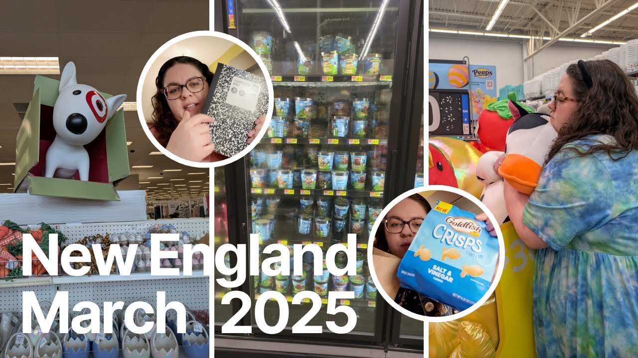 New England March 2025 - Grocery Hauls (Walmart, Target, Trader Joes & Stop & Shop Hauls)