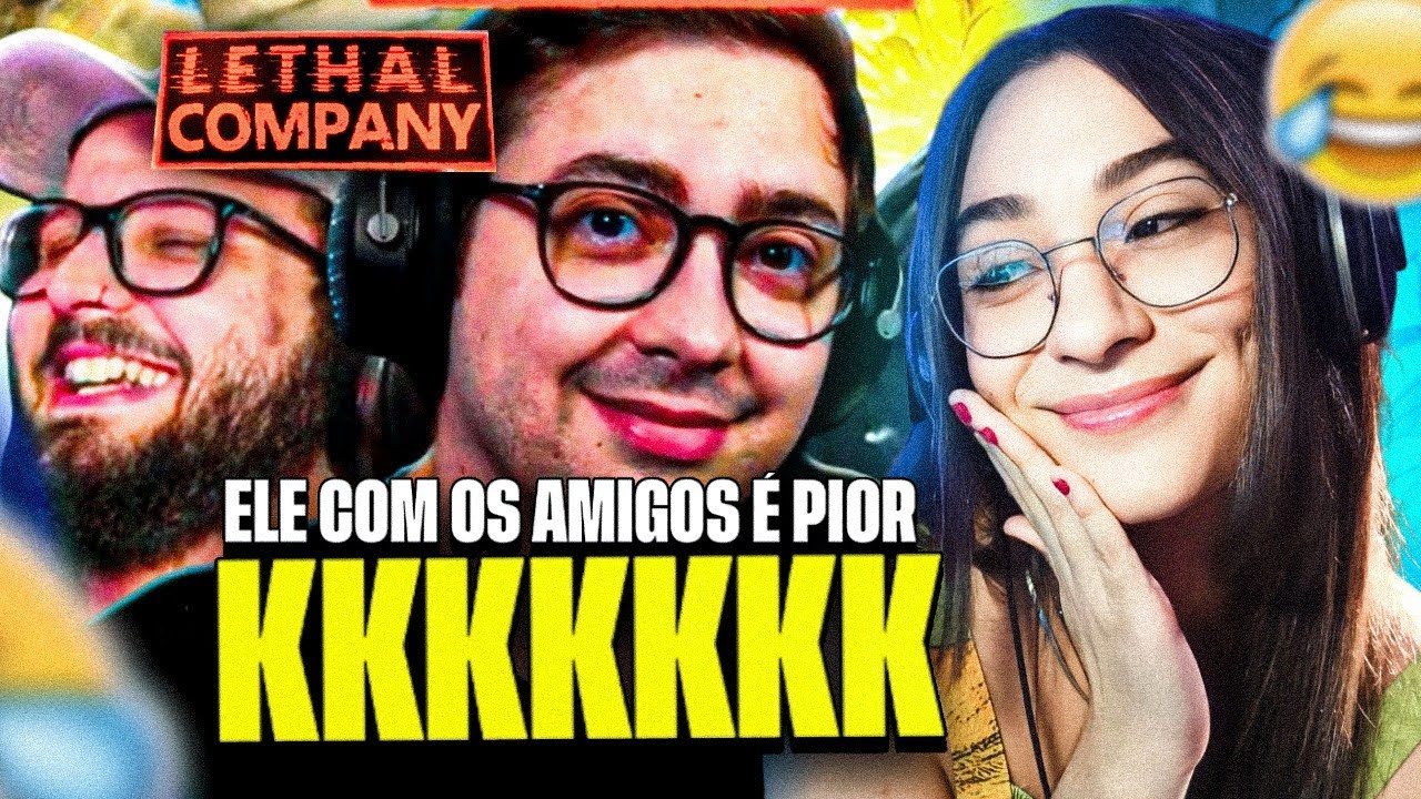 MELHORES MOMENTOS - ALANZOKA jogando Lethal Company com DINO, CAP E GALAXY! REACT