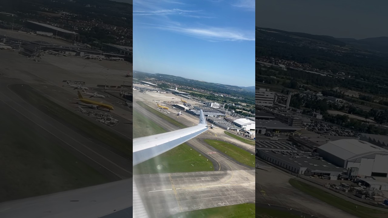 #shorts *Very Silent !* Lufthansa Cityline Bombardier CRJ 900 takeoff from Basel Mulhouse Airport !