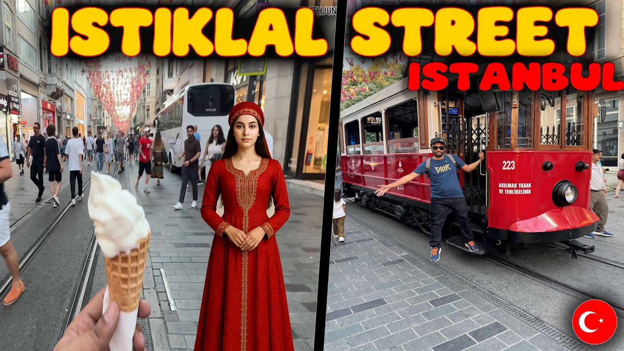 “Taksim Square to Istiklal Street Walk | Istanbul Street Food Tour | Pakistani In Turkiye 🔥 🇹🇷
