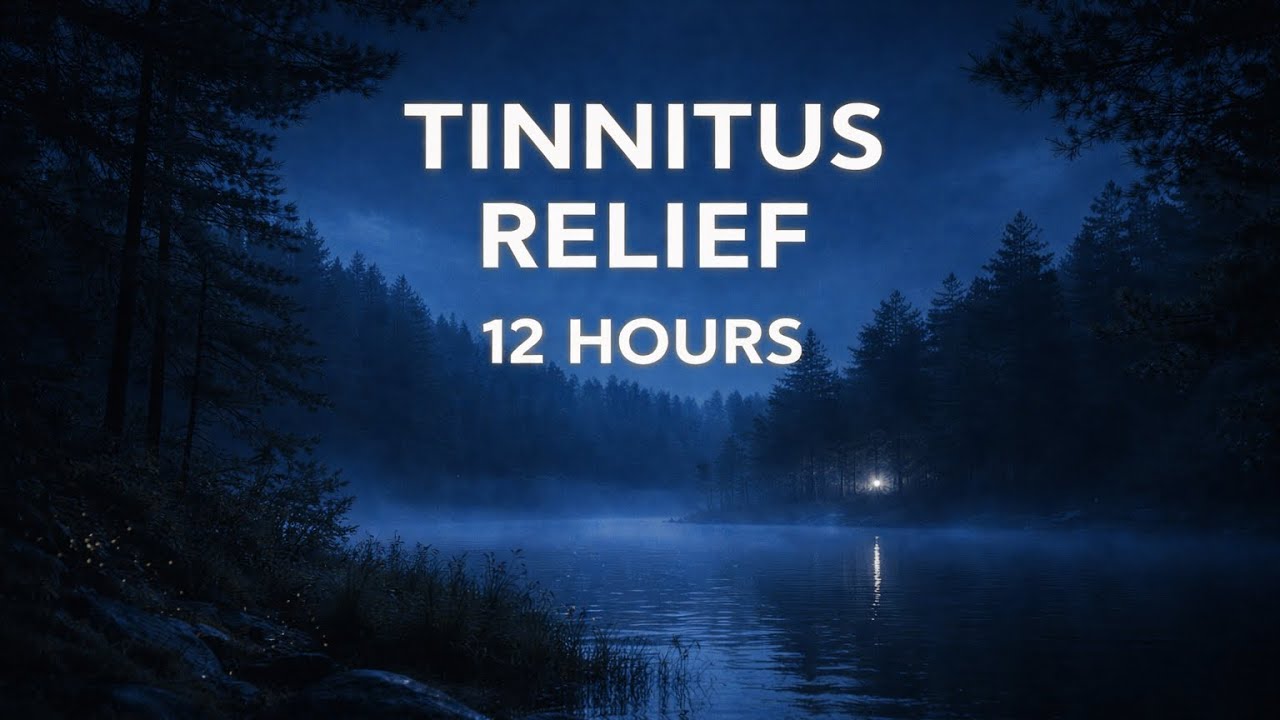 Brown Noise for Tinnitus Relief | 12 Hours Deep Sleep Sound (Black Screen)
