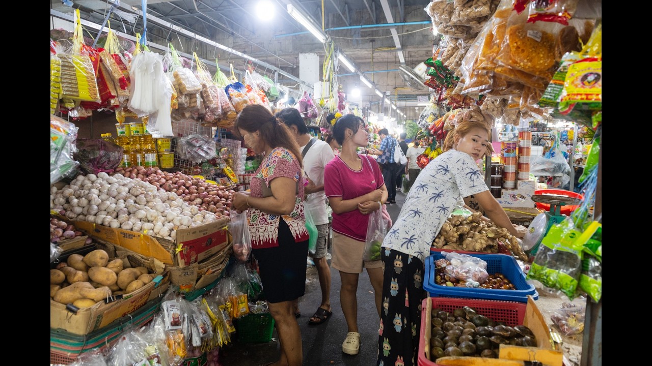 [4K] Exploring Bang Khae street market at 6PM the best local food near MRT station