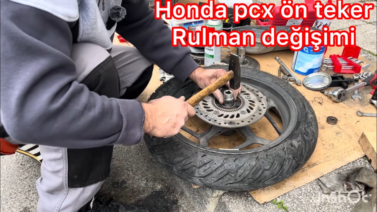 Honda pcx ön teker rulman değişimi ve varyatör bakımı 