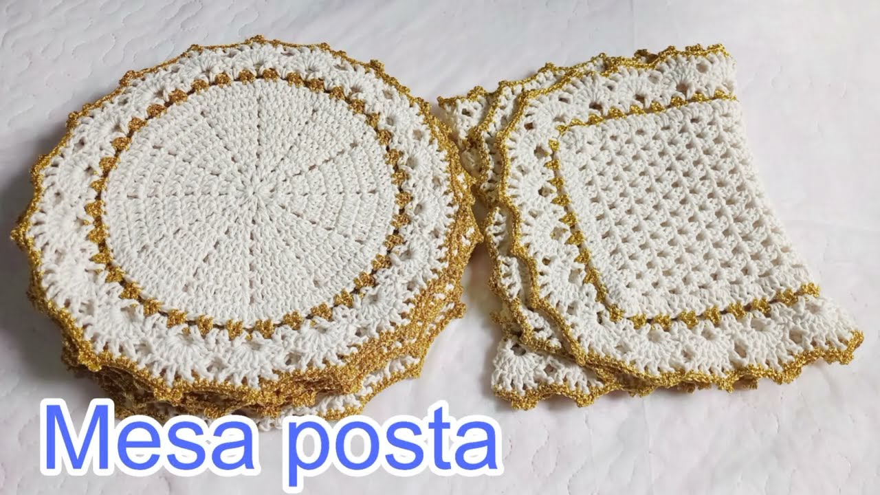 MESA POSTA COMPLETA #vlogdecrochê 