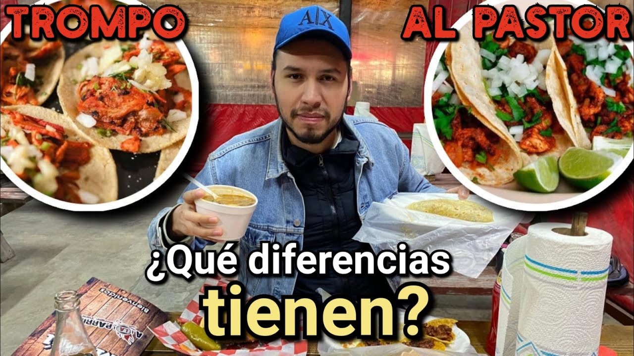 Probamos los TACOS de TROMPO y los TACOS al PASTOR / ¿Su carne es igual?