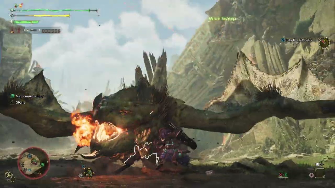 Monster Hunter Wilds 4:19 Arena Rathian Gunlance Solo