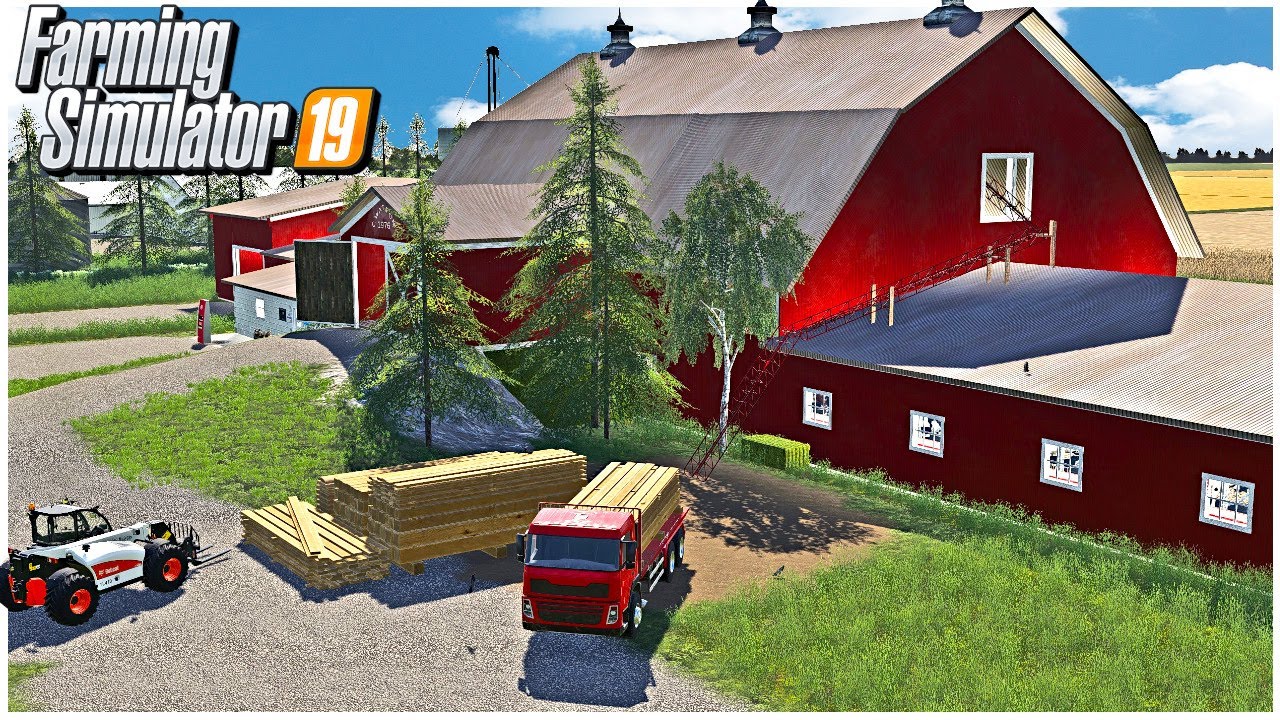 NEW CATTLE BARN BUILD FOR OUR ULTIMATE FARM | FARMING SIMULATOR 19