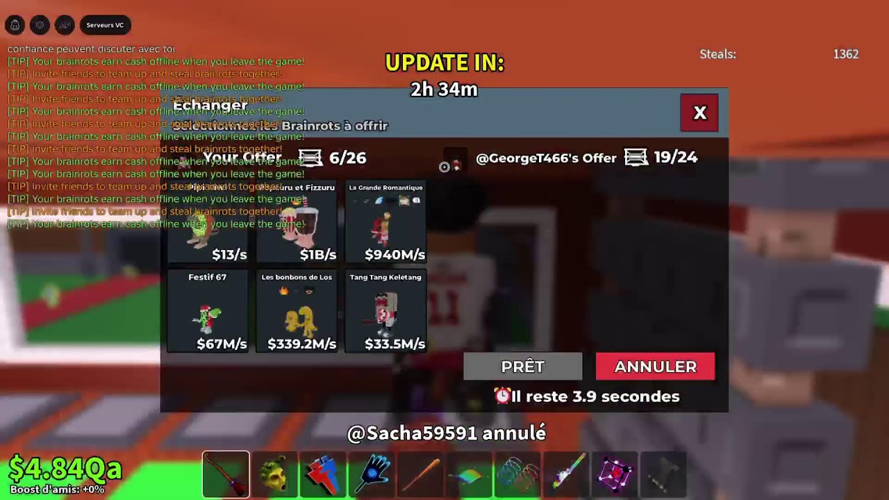 LIVE TRADE STEAL A BRAINROT
