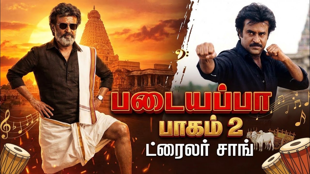 படையப்பா பாகம் (2) டிரைலர் சாங்.2026 padayappa part 2 trailer song 2026