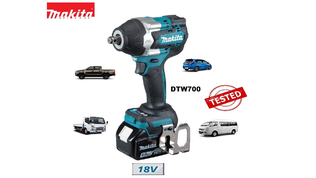 «Тестирование» — аккумуляторный ударный гайковерт Makita DTW700RTJ / DTW700Z / DTW700 1/2