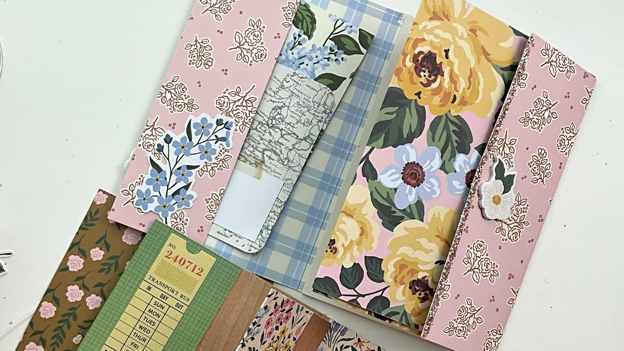 Flippy Pocket Book Album Tutorial || Flat Mini Album || Snail Mail Ideas