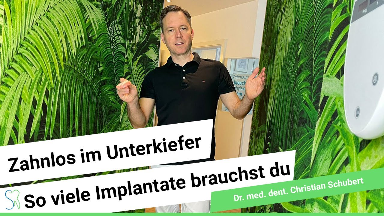 Wie viele Zahnimplantate sind notwendig? Zahnlos im Unterkiefer: So viele Implantate brauchst Du