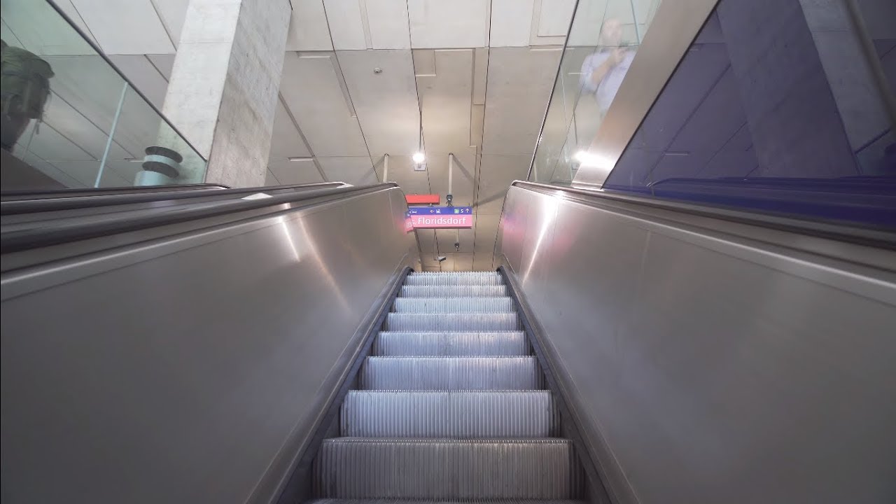 Austria, Vienna, Landstraße U-Bahn Station, 4X escalator