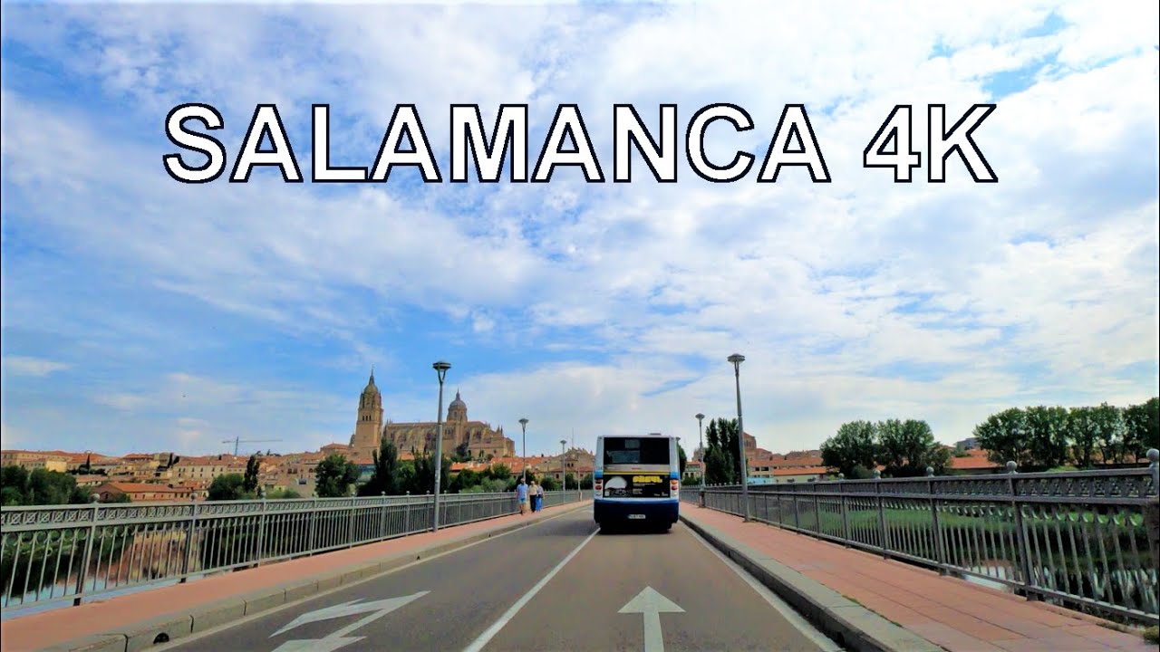 Salamanca (Castilla y Leon, España) Conduciendo 4K Viaje en Coche
