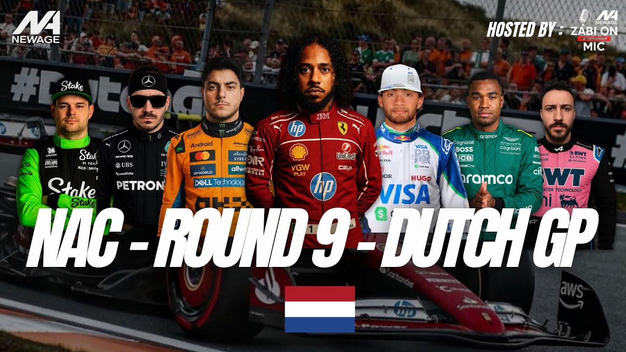 NEW AGE CHAMPIONSHIP || NAC- Season 5   Zandvoort 🇳🇱 GP R9 - HOSTED BY - ZABI_ON_MIC