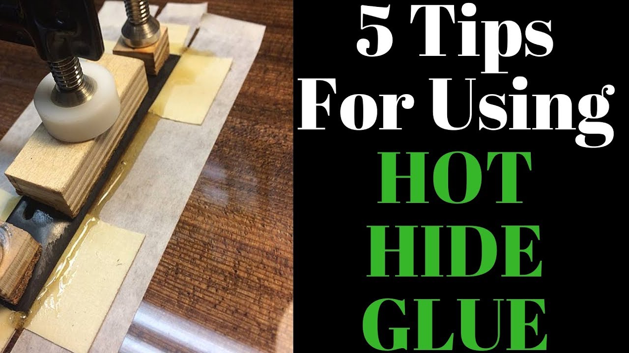 5 Tips for using Hot Hide Glue with NO glue cleanup to glue bridges and necks