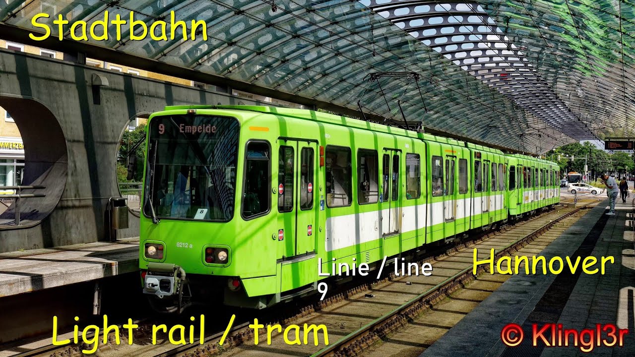 [4K60] Stadtbahn Hannover - entlang der Linie 9 [Tw6000]