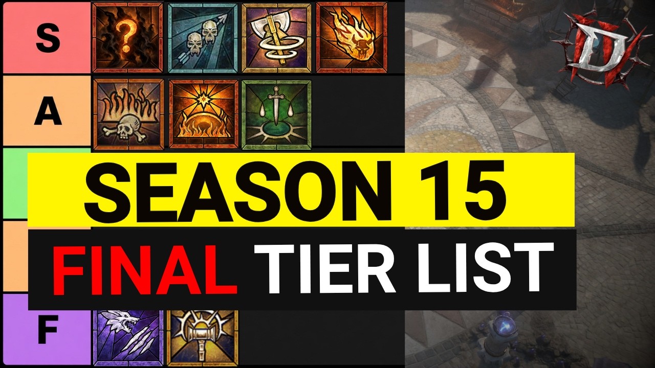 The Final Tier List of Season 15 - Most OP Builds Ranked | Diablo 4