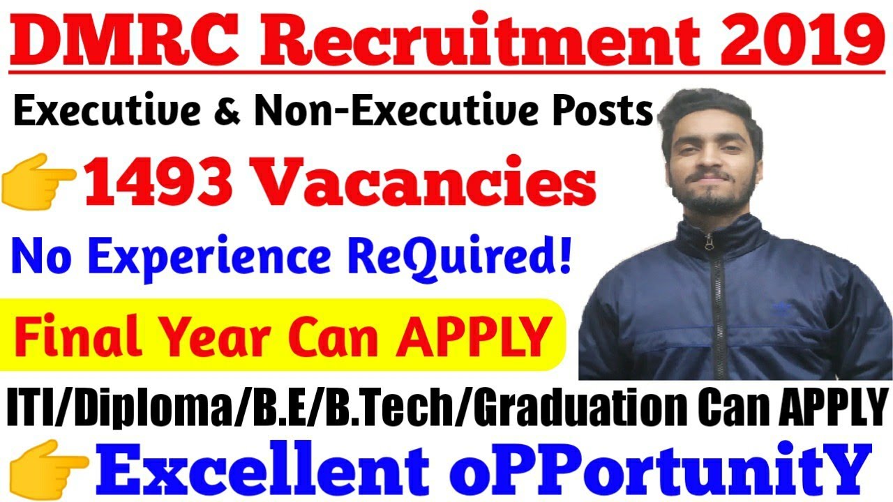 DMRC Recruit. 2019 Executive & non- Executive Online Form & Selection Process Discussed.