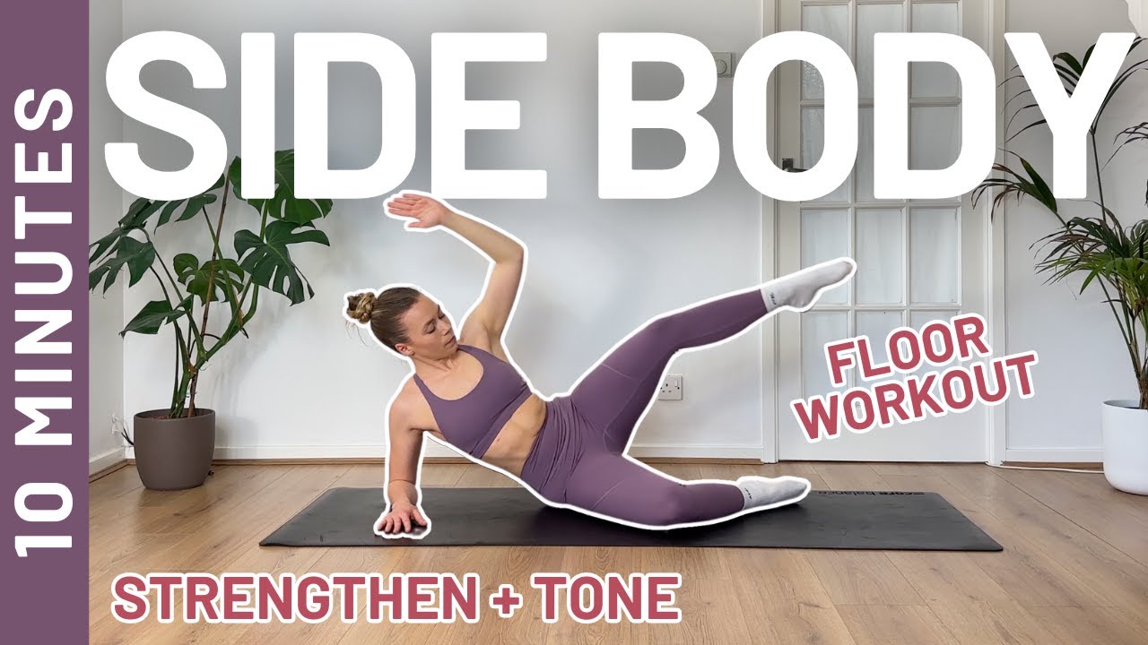 10 MIN SIDE BODY - PILATES WORKOUT (No Equipment)