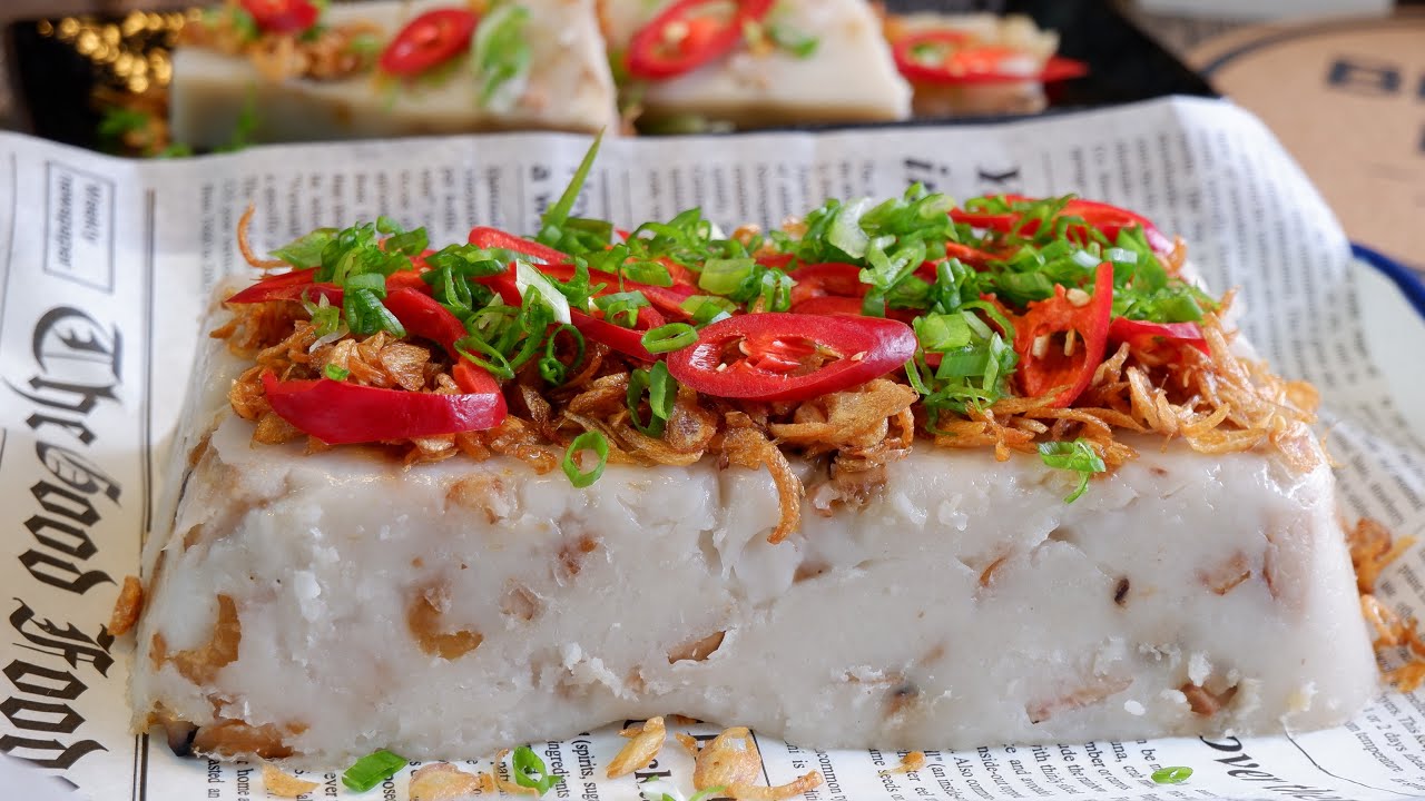 Ready Within an Hour! Chinese Steamed Yam Cake Recipe 芋头糕 Orh Kueh 芋粿 Chinese Savoury Snack Recipe