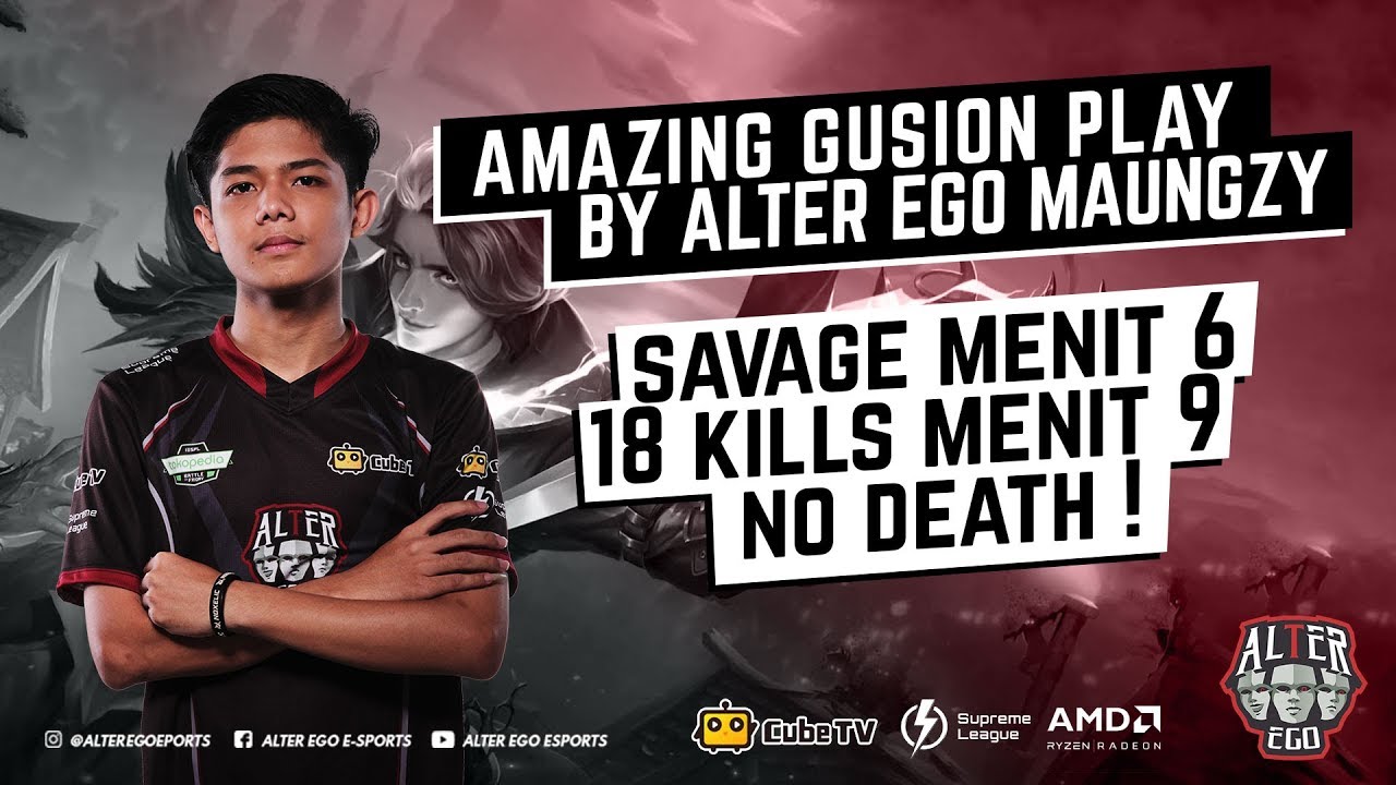 ( GUSION HERO ) SADISS !!! ALTEREGO MAUNGZY SAVAGE DI MENIT 6 , KILL 18 TANPA MATI