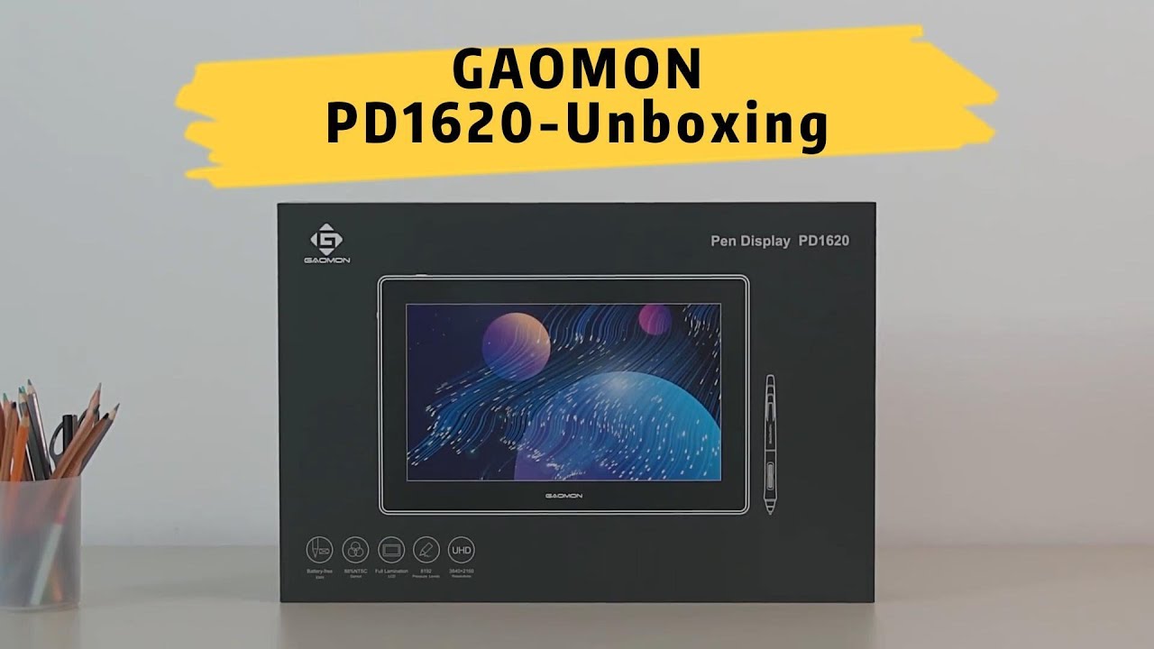 GAOMON PD1620（4k） Pendisplay Pen Monitor Unboxing1