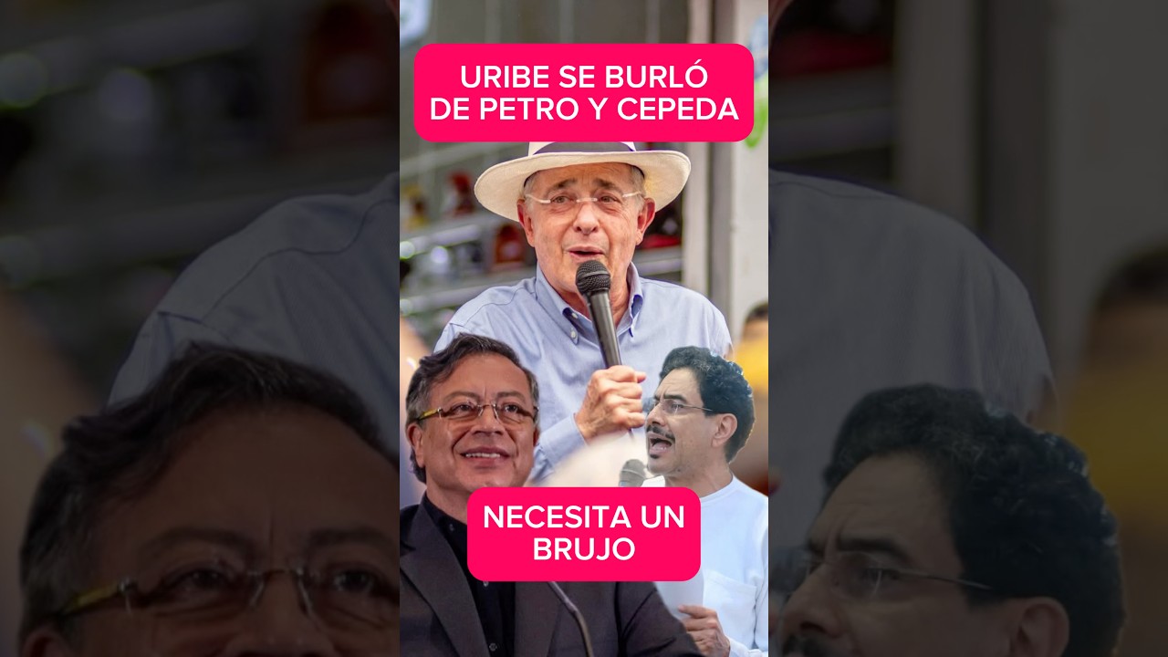 URIBE SE BURL&Oacute; DE PETRO Y CEPEDA #colombia #elecciones #petro #uribe #ivancepeda