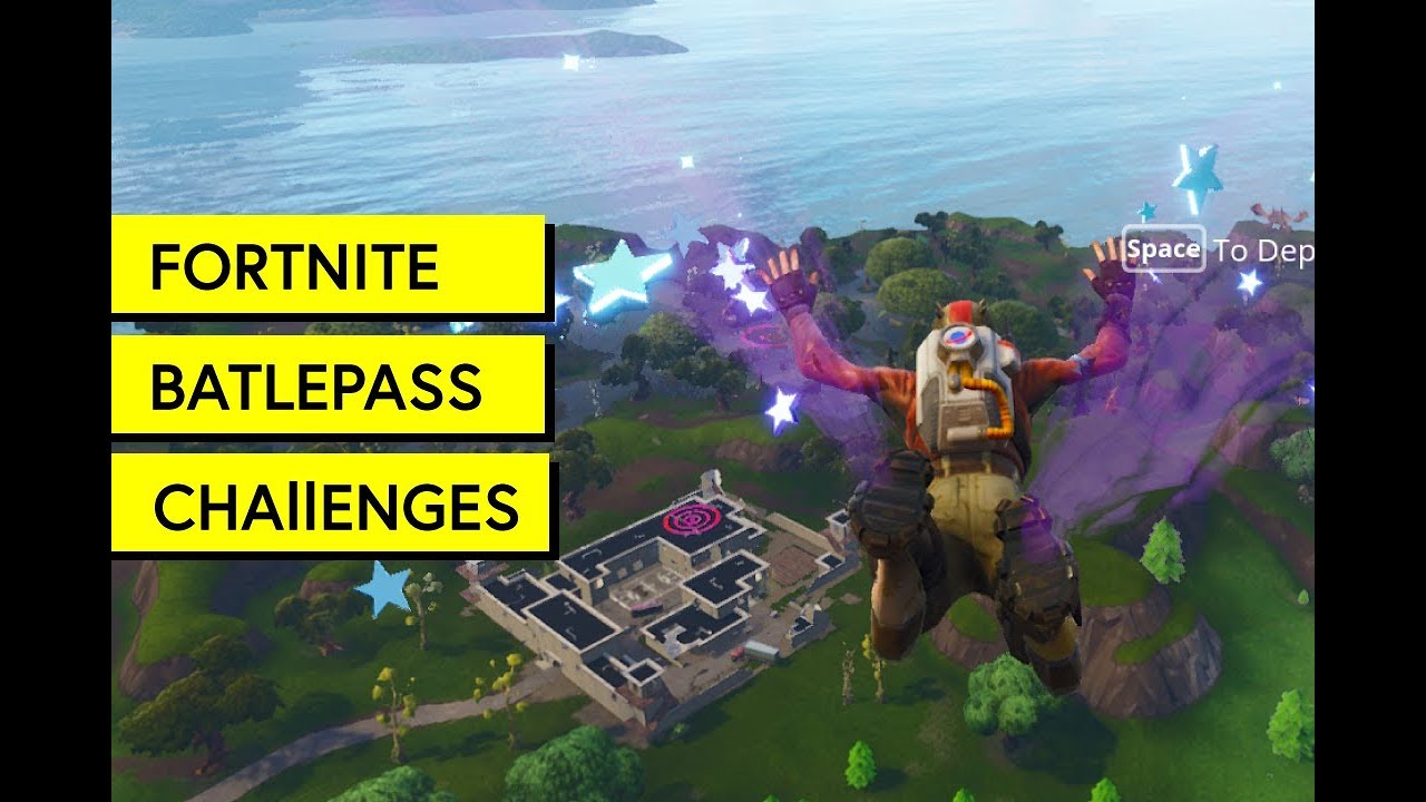 Fortnite: "Search between a Vehicle Tower, Rock Sculpture, and Circle of Hedges"