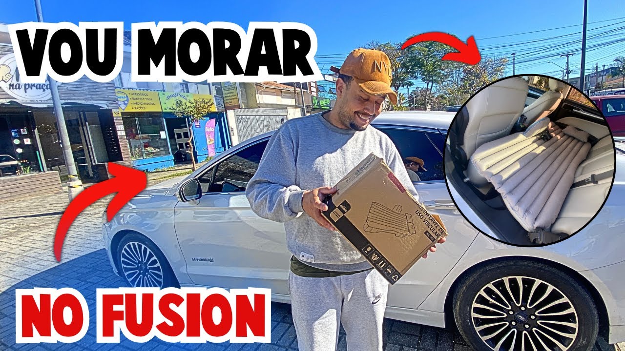  O COLCHÃO que TRANSFORMOU O FORD FUSION numa CASA SOBRE RODAS | REVIEW COLCHÃO INFLÁVEL