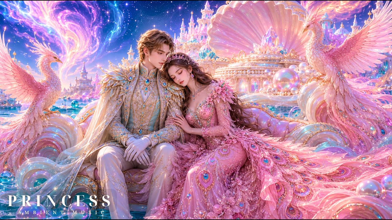 Princess and Prince in the Ocean Fantasy World 4K | Sweet Love in Heaven & Peaceful Ambient Music