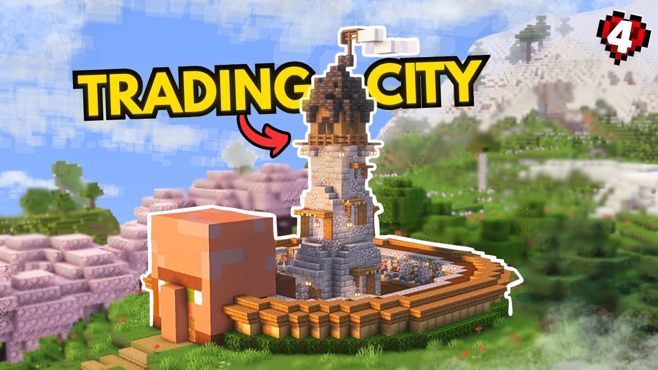 I Built A Villager Trading City! (Hindi Gameplay)