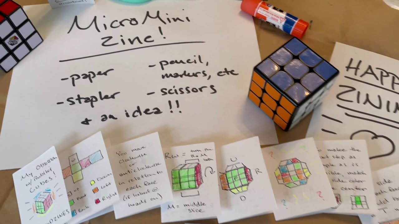 Micro-Mini Zine Template, 1 page / 32 panels