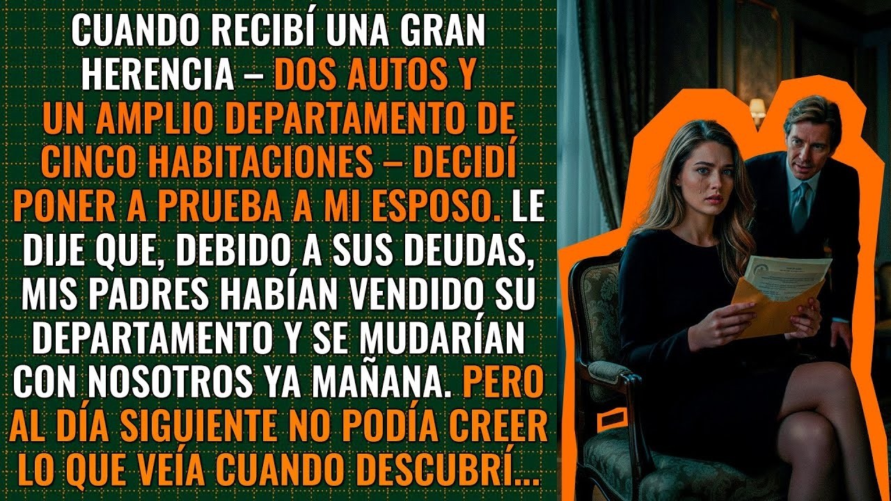 Al recibir una gran herencia, quise poner a prueba a mi esposo, pero al día siguiente no lo creí…