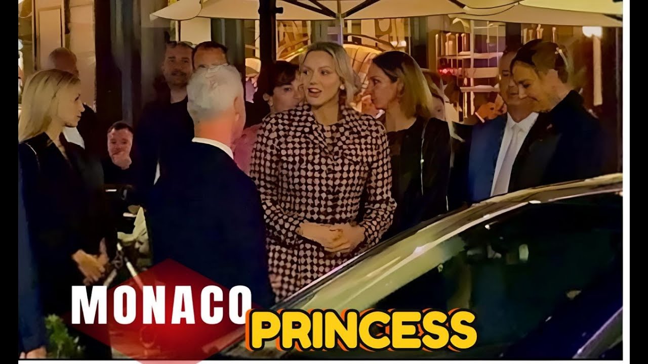 PRINCESS OF MONACO CHARLENE VISITED CAFE DE PARIS / LUXURY LIFESTYLE & BEST CARS