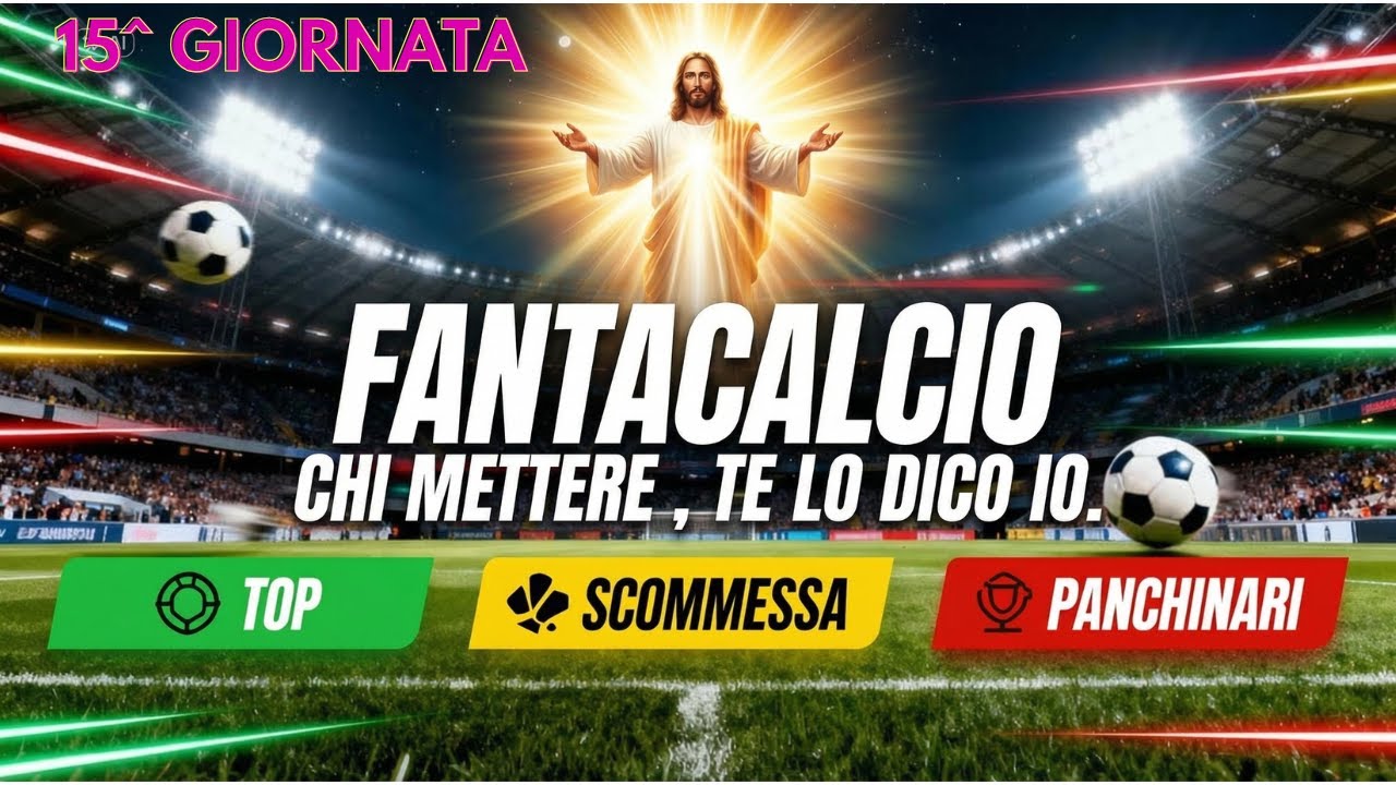 🔮 FANTACALCIO 15ªgiornata: I CONSIGLI CHE CAMBIANO LA STAGIONE!