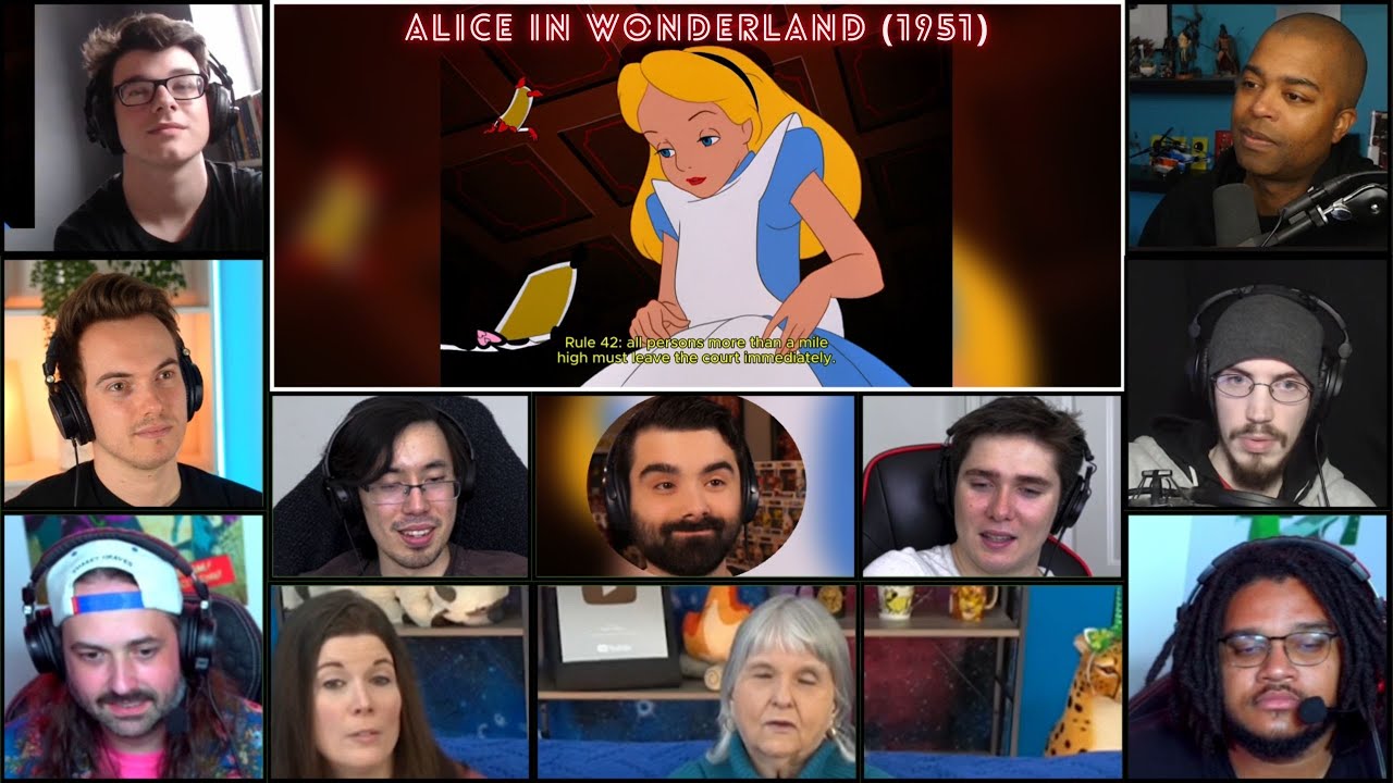 ALICE IN WONDERLAND (1951) REACTION MASHUP