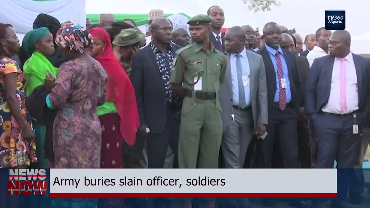 Nigerian Army buries slain officer, soldiers