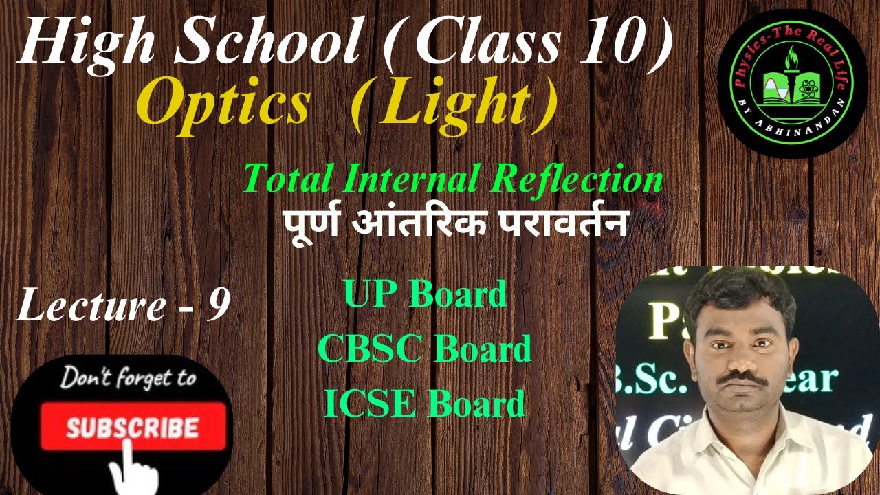 Total Internal Reflection| पूर्ण आंतरिक परावर्तन # Critical Angle#क्रांतिक कोण | By Abhinandan.