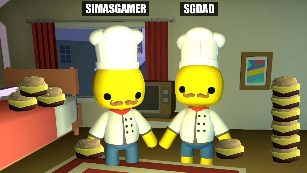 WORKING AT WOBBLY BURGER AND BECOMING WORLD CLASS CHEFS in WOBBLY LIFE!!! (SimasGamer And SgDad)